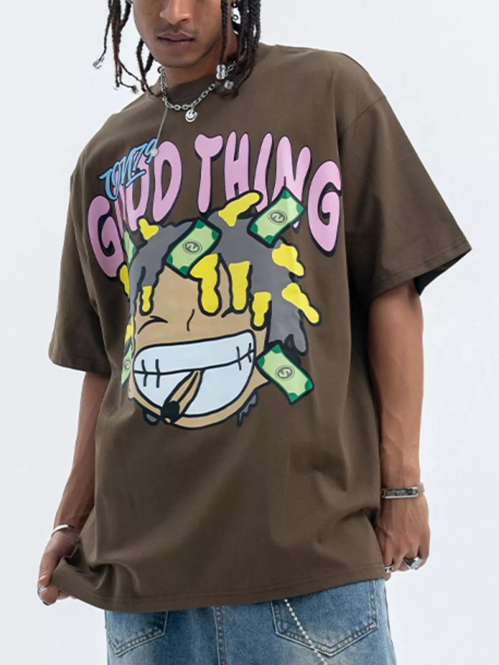 Men's Graphic Round Neck Casual T-Shirt