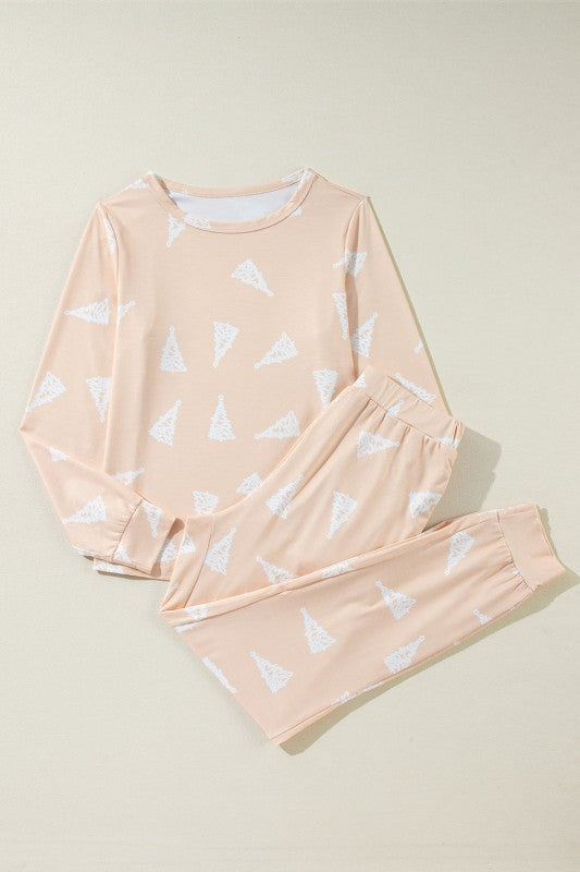 Christmas Tree Top and Pants Pajama Set