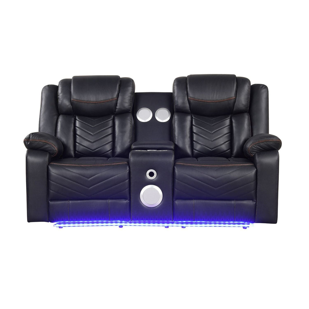 Challenger - LED Power Recliner Loveseat