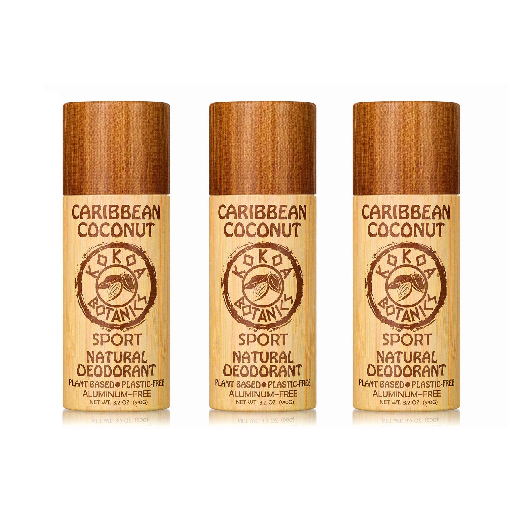 CARIBBEAN COCONUT – Natural Detox Deodorant - Aluminum-Free - Plastic-Free 3.2 oz