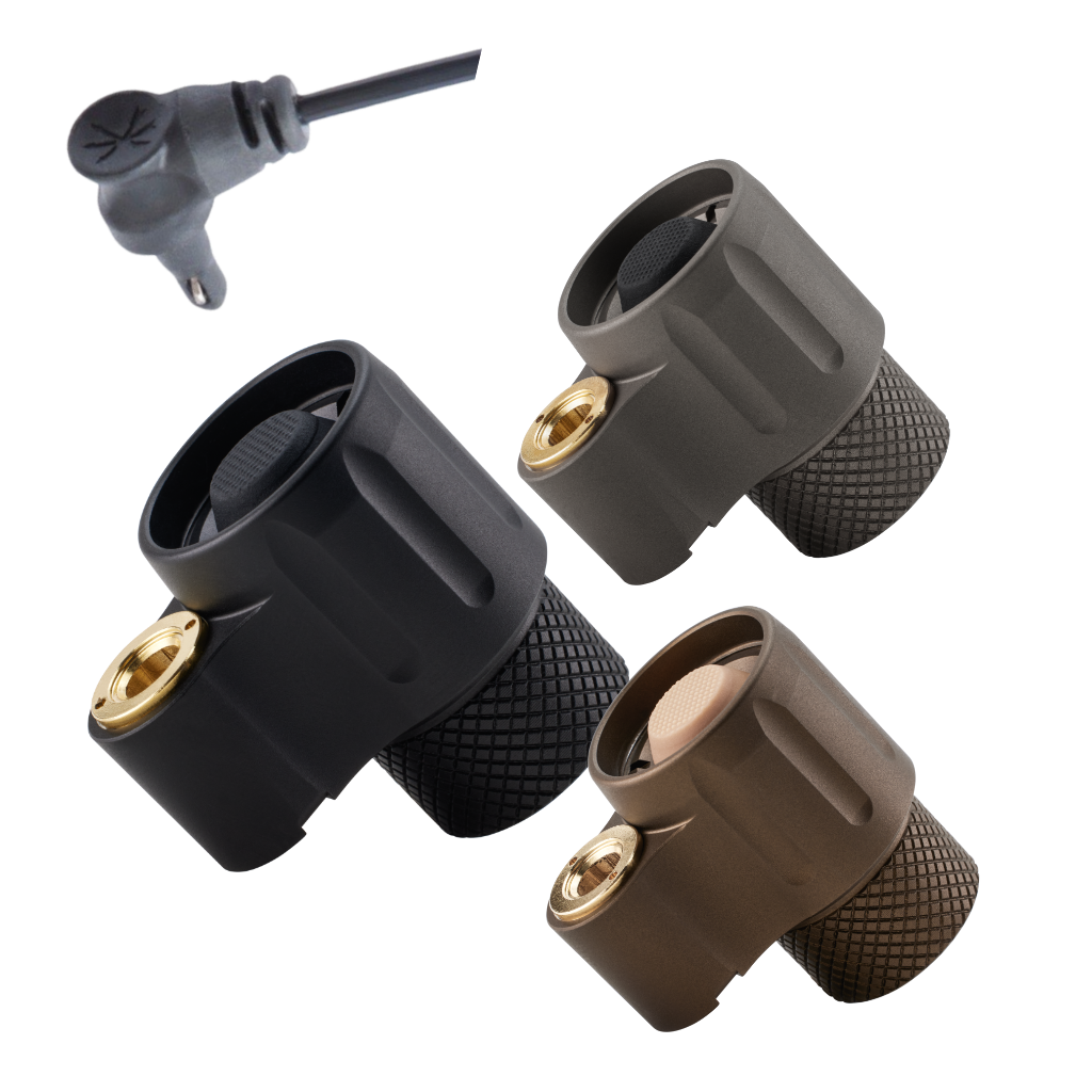 Dual Function Cable Port Tailcap for Z-BOLT®, Surefire, Modlite, & Arisaka "Scout" Compatible Lights & Light Bodies