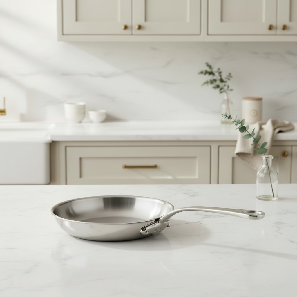 Mauviel 1830 M'URBAN 4 Tri-Ply Frying Pan With Cast Stainless Steel Handle