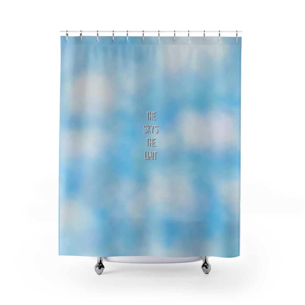 Sky Blue 'The Sky's The Limit' Shower Curtain — Calming Cloud Bathroom Decor
