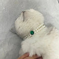 Cat Pearl Necklace Pet Collar