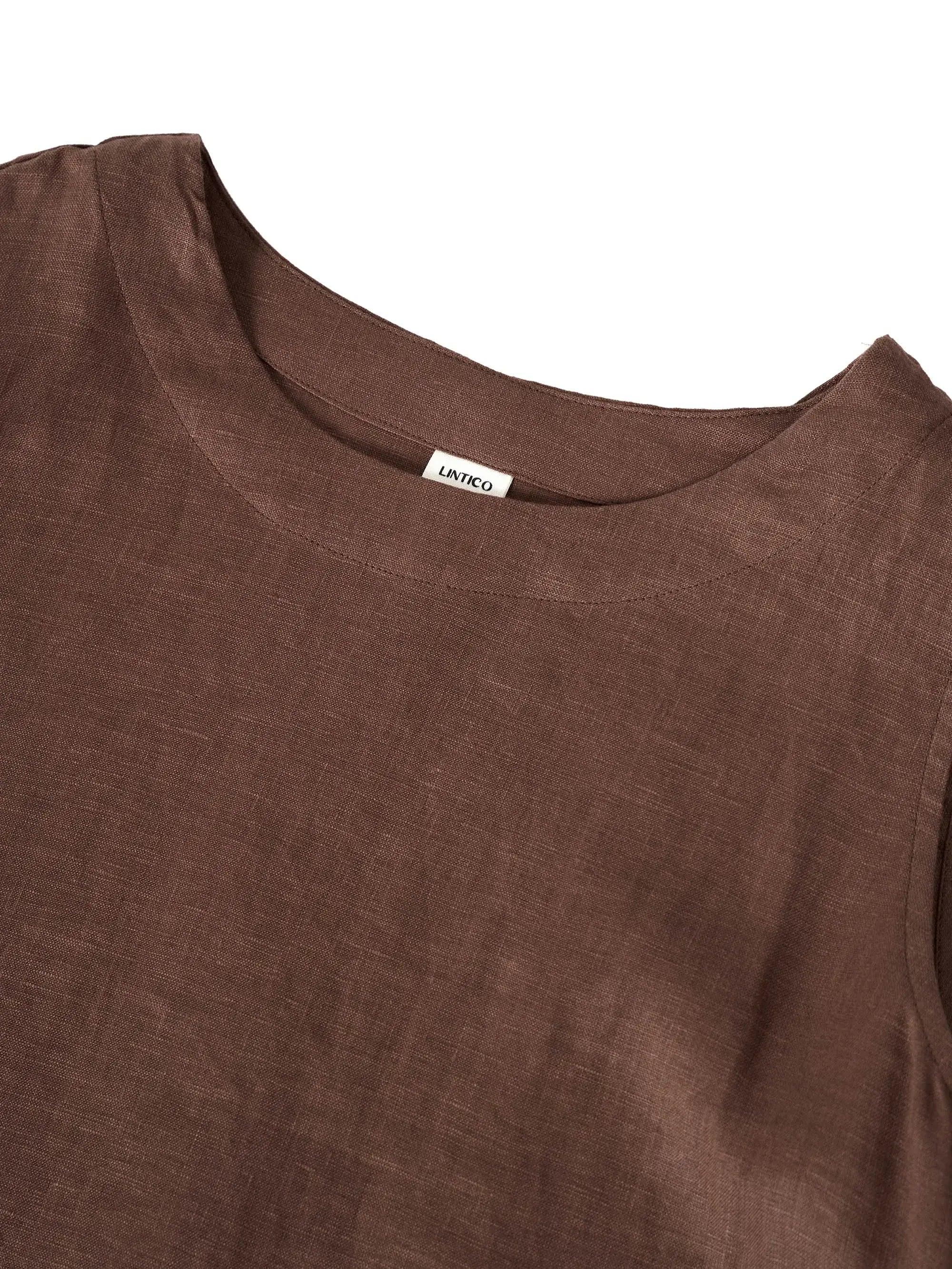 100% Linen Sleeveless Dress SIENNA