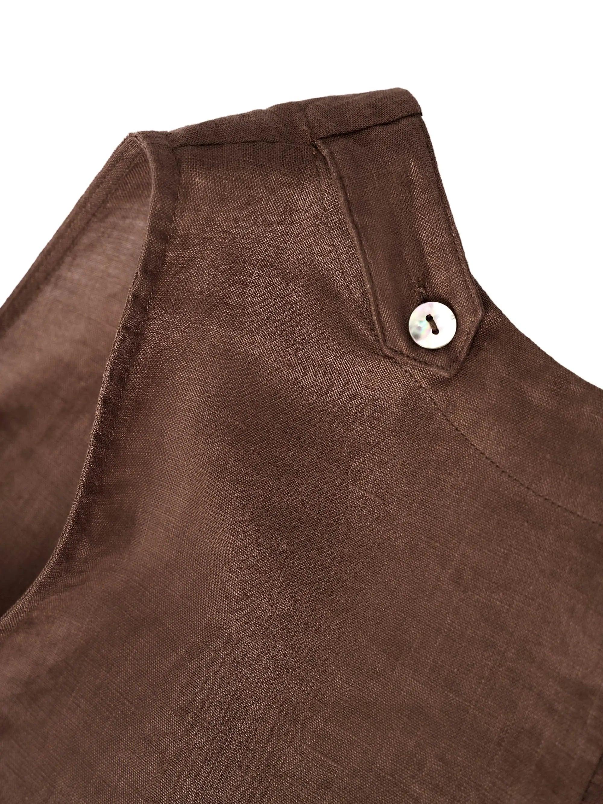 100% Linen Sleeveless Dress SIENNA