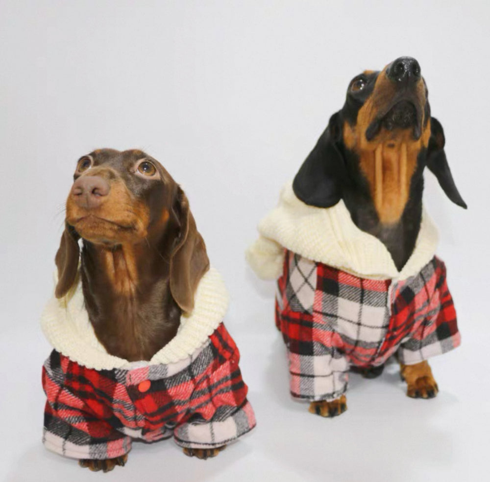Pet Plaid Shirt Cute Clothing For Dogs