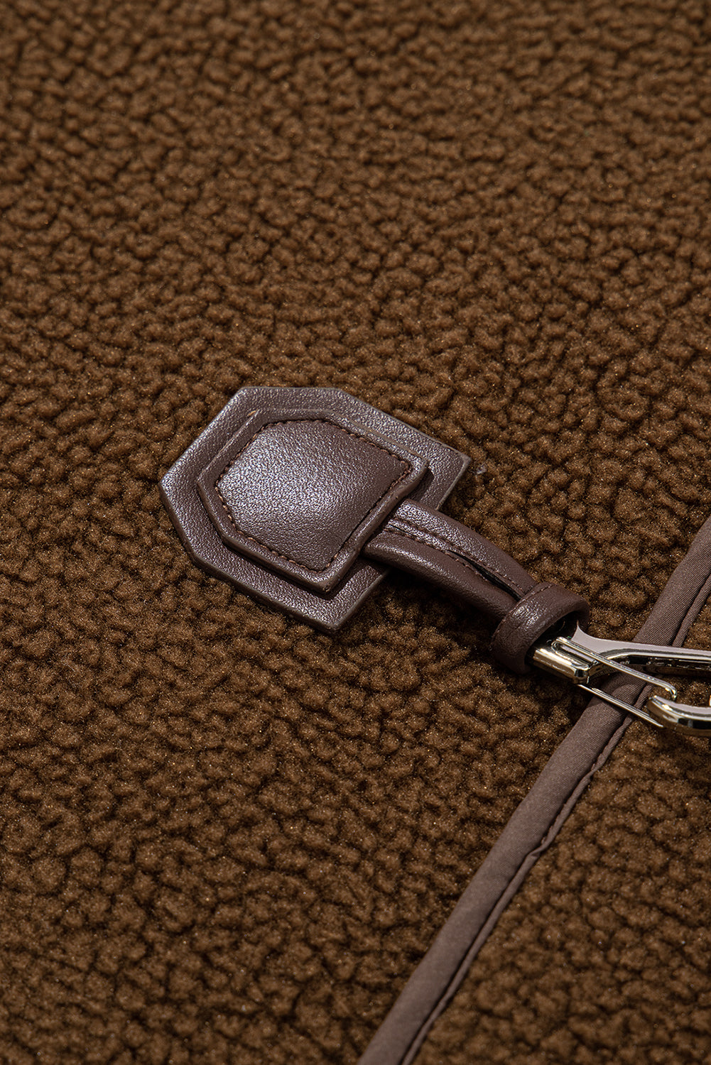 Abigail Coffee toggle Teddy Coat