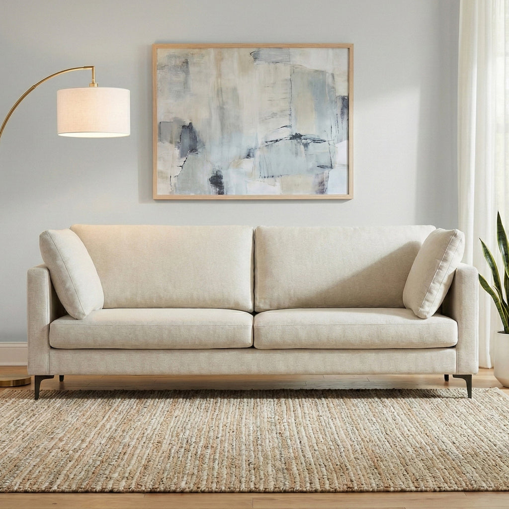 Ava 90 Inch Mid Century Sofa
