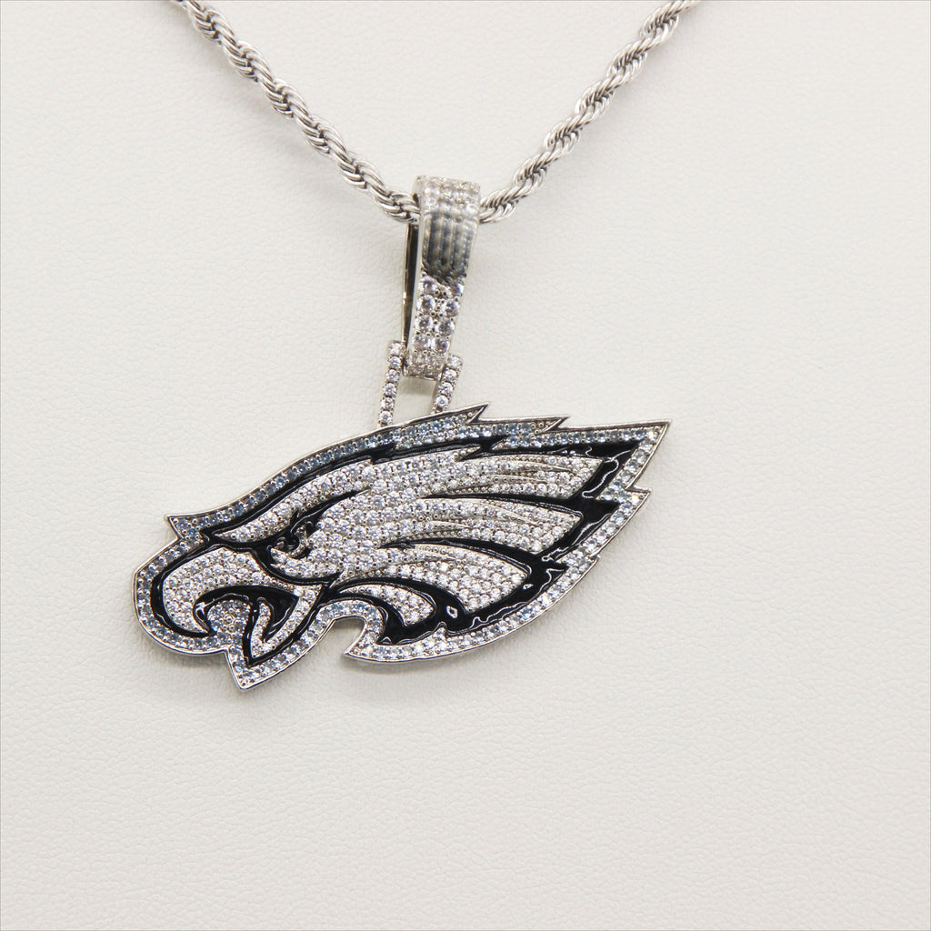 Philadelphia Eagles Zircon Pendant Necklace – Perfect Fan Gift for Game Day & Holidays
