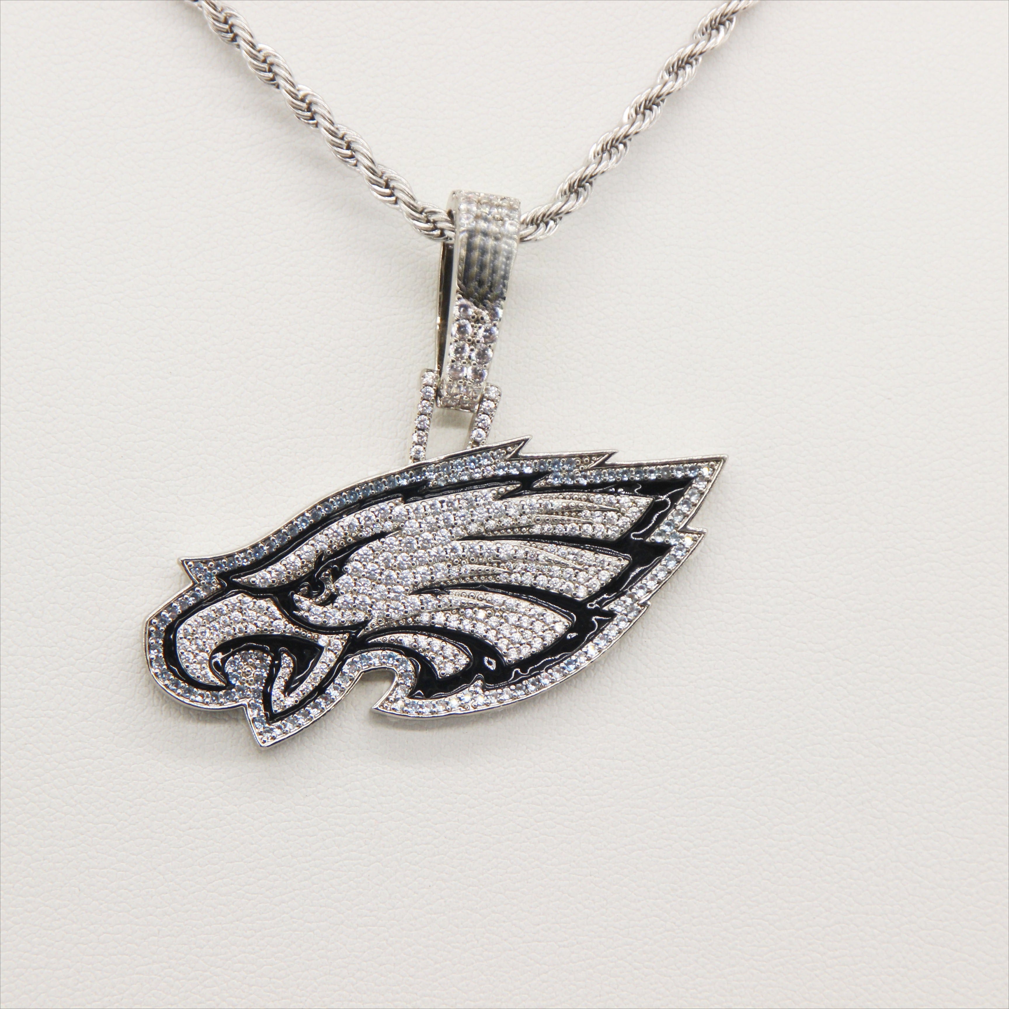 Philadelphia Eagles Zircon Pendant Necklace – Perfect Fan Gift for Game Day & Holidays