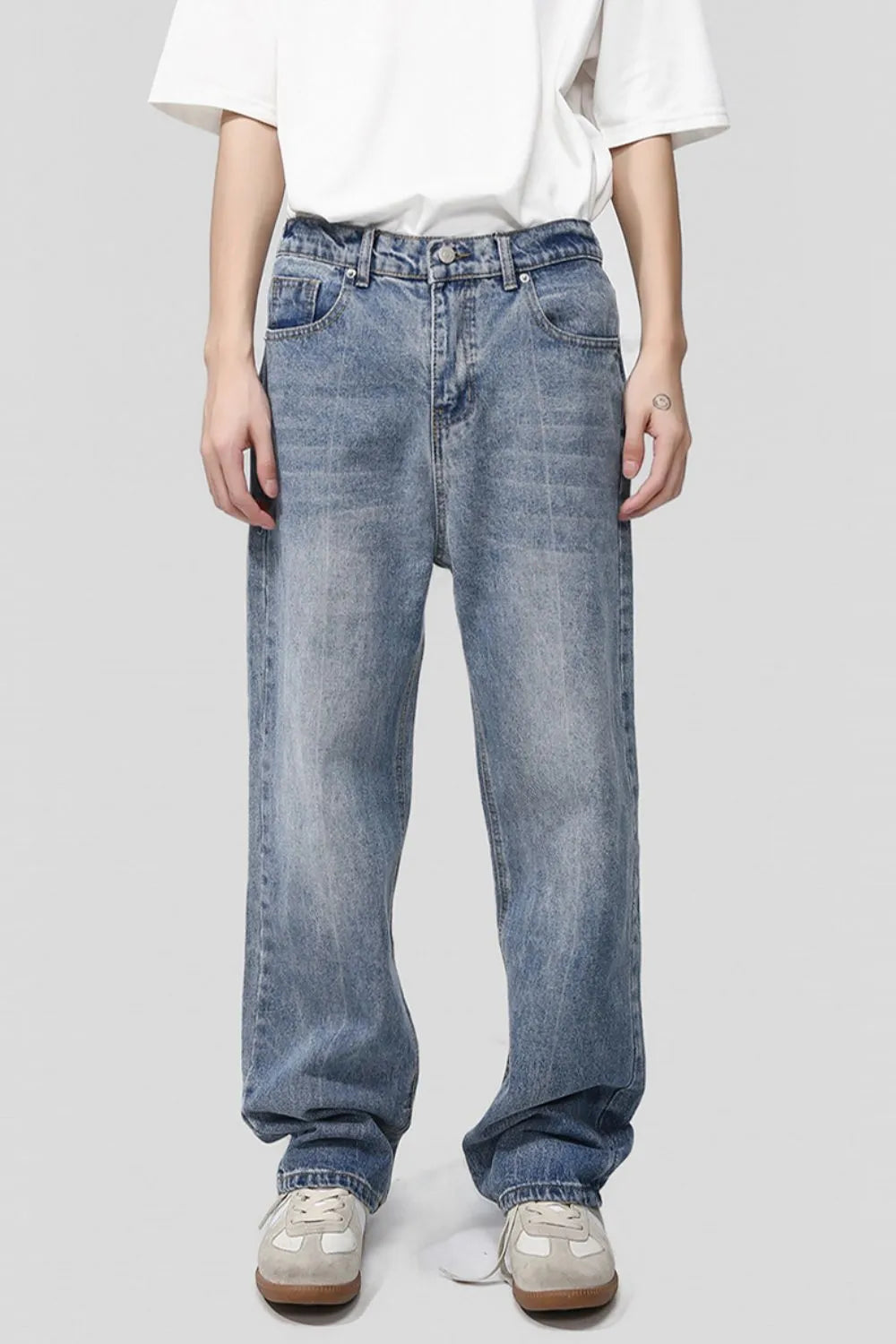 Baggy Jeans with Pockets - Japanese Denim