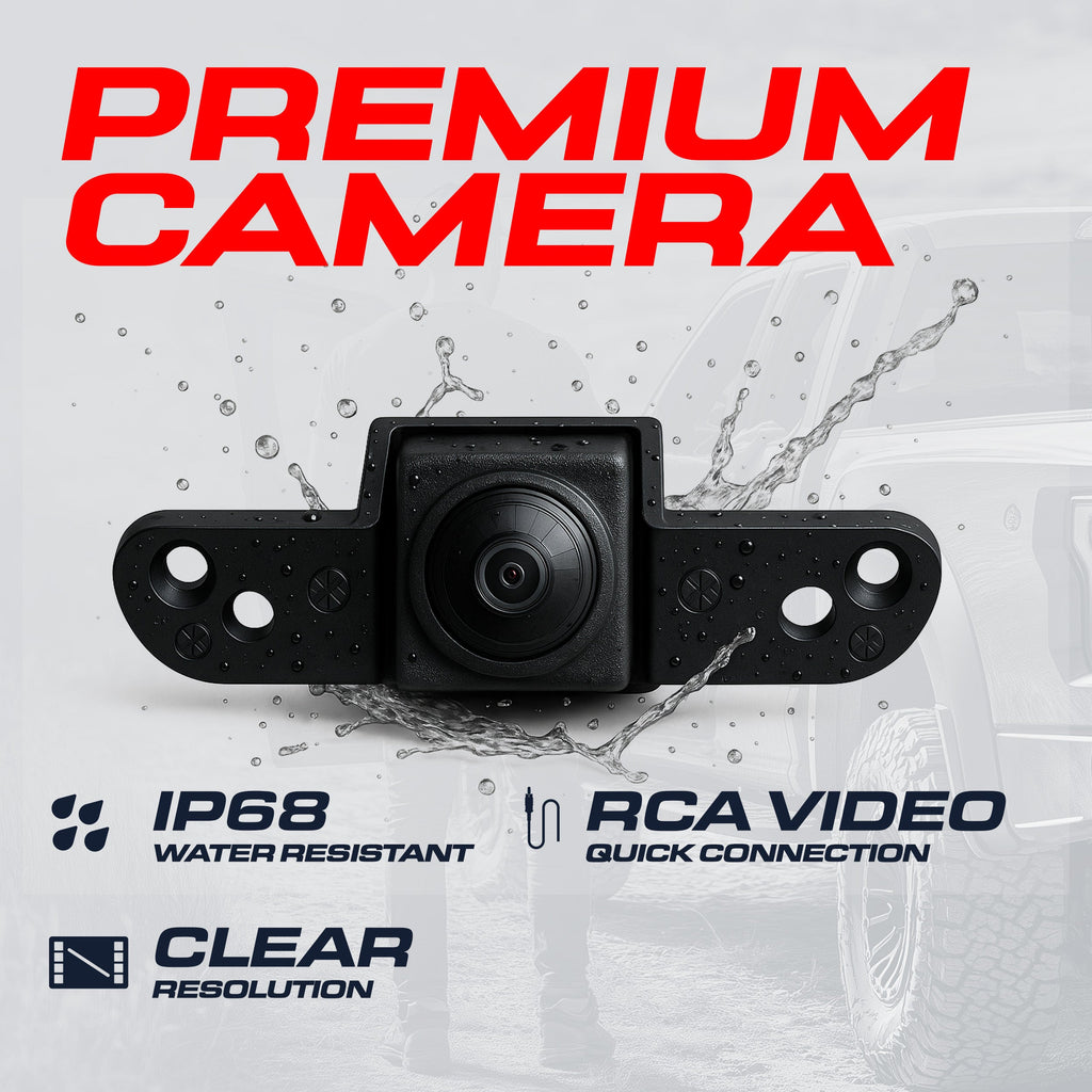 Ford F150 F250 F350 F450 F550 (1997-2007) Black Replacement Tailgate Handle with Backup Camera