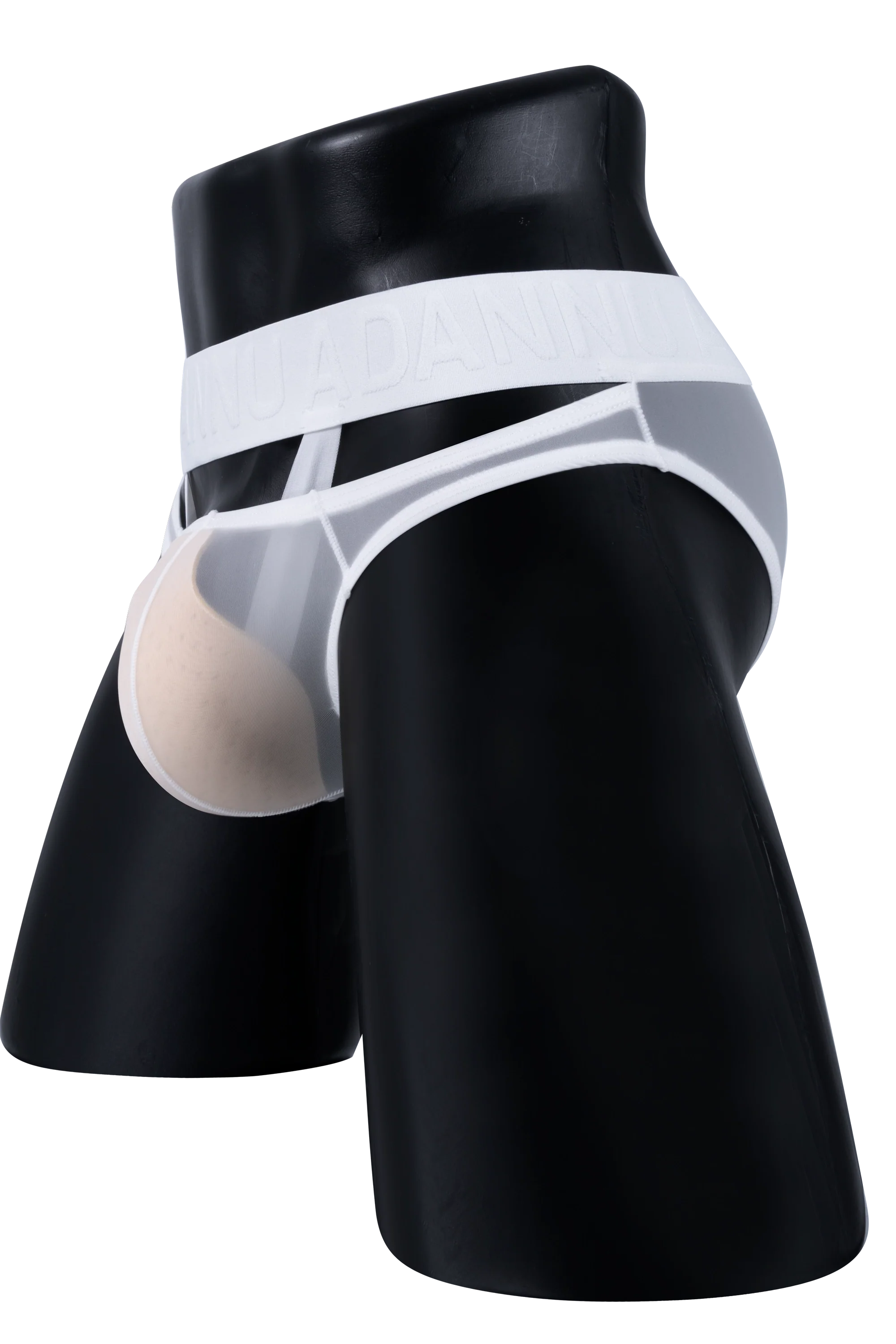 Men’s Sexy Sheer Thong with Ring & Strap Design