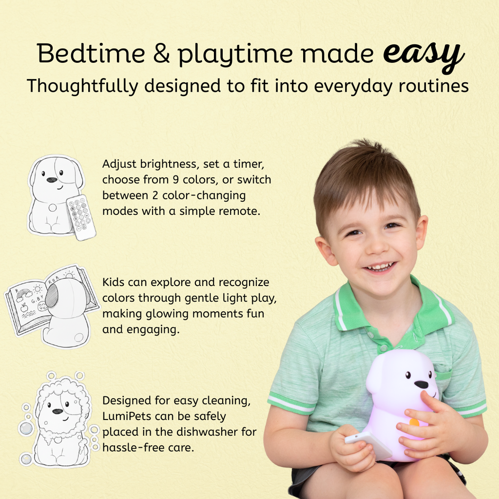 Dog Night Light for Kids - LED Puppy Lamp & Nursery Light | LumiPets®