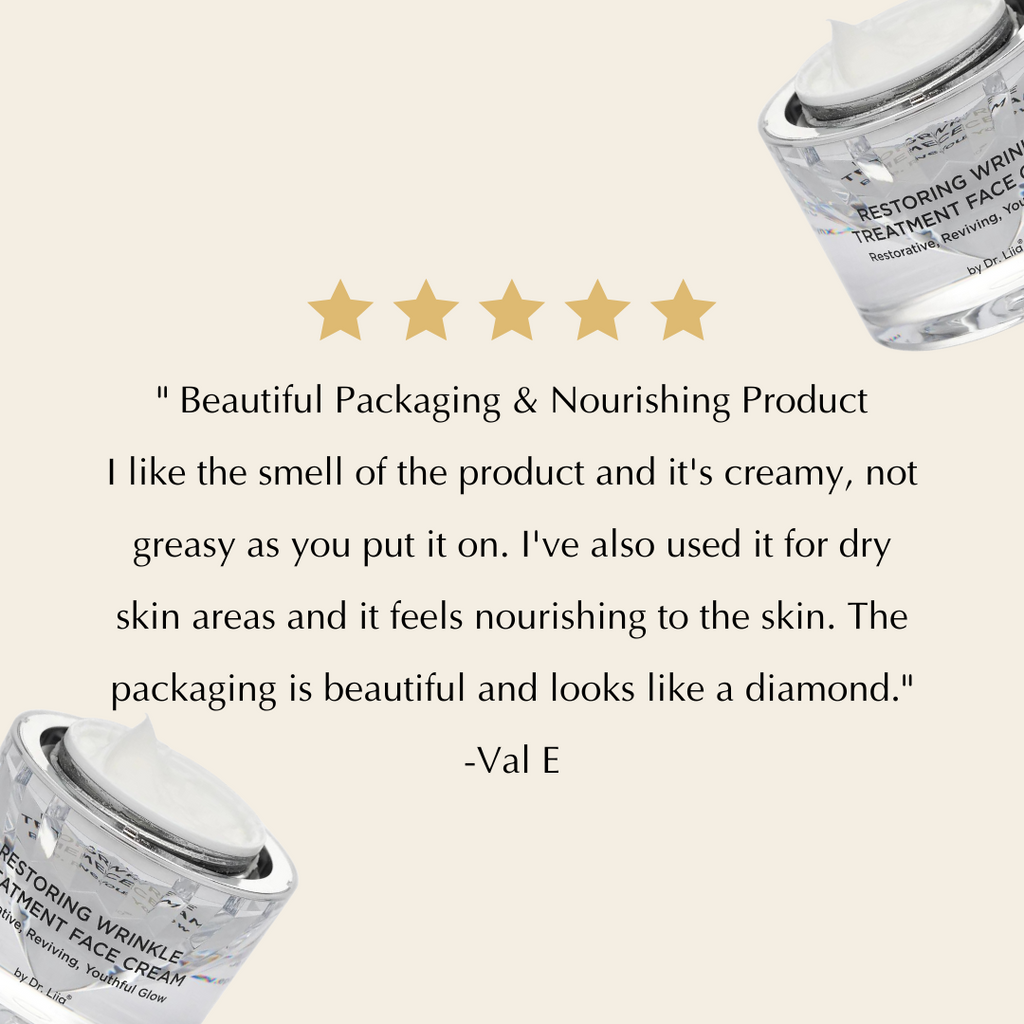 Restoring Wrinkle Treatment Face Cream – Vegan, Hypoallergenic, Gluten-Free Anti-Aging Formula