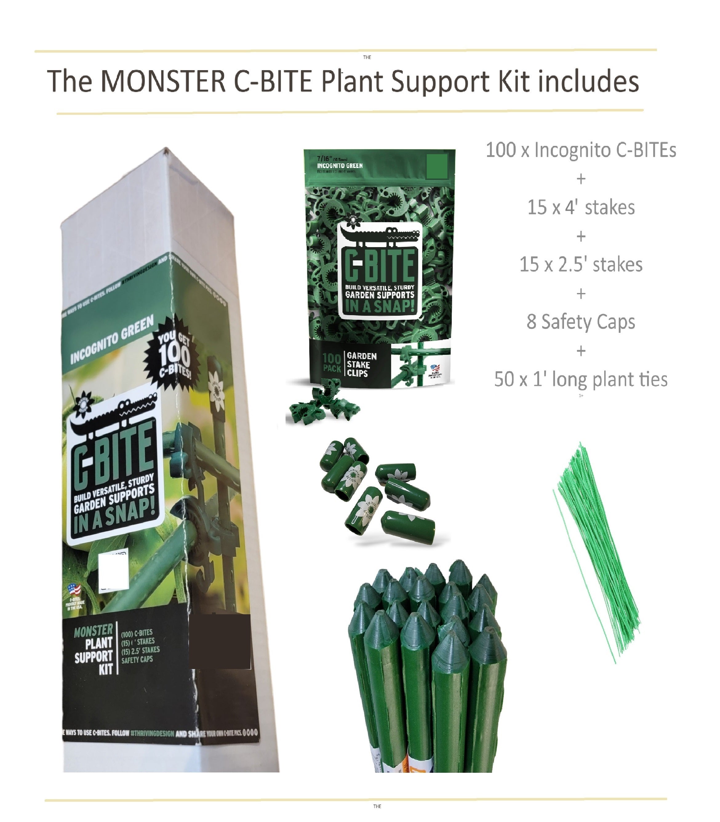 C-BITE Monster Kit - Large Beds & Multi-Plant Support  (6')
