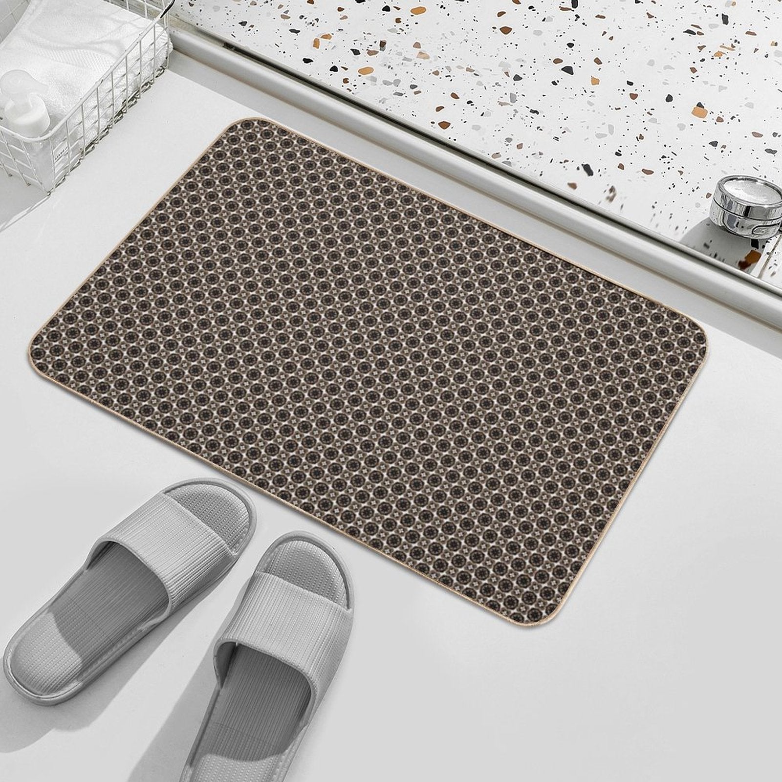 Timeless Royal Medallions  Easy To Clean Bath Mat