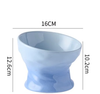 Cat Bowl High Ceramic Protection Cervical Spine Dog Food Basin