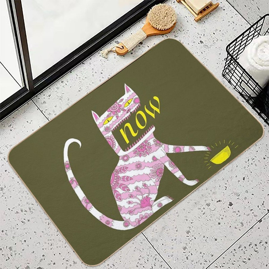 Now Cat  Anti-Trip Bath Mat