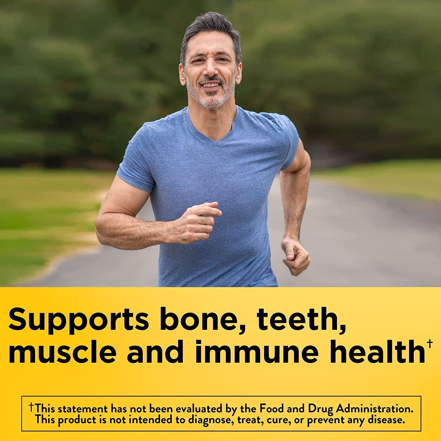 Vitamin D3 2000 IU (50 Mcg) per Serving, Dietary Supplement for Bone, Teeth, Muscle and Immune Health Support, 90 Gummies, 45 Day Supply
