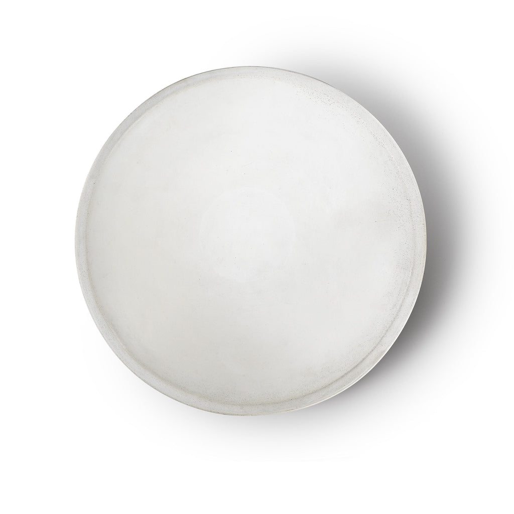 Concrete Infinity Bowl with Birch Presentation Crate: White