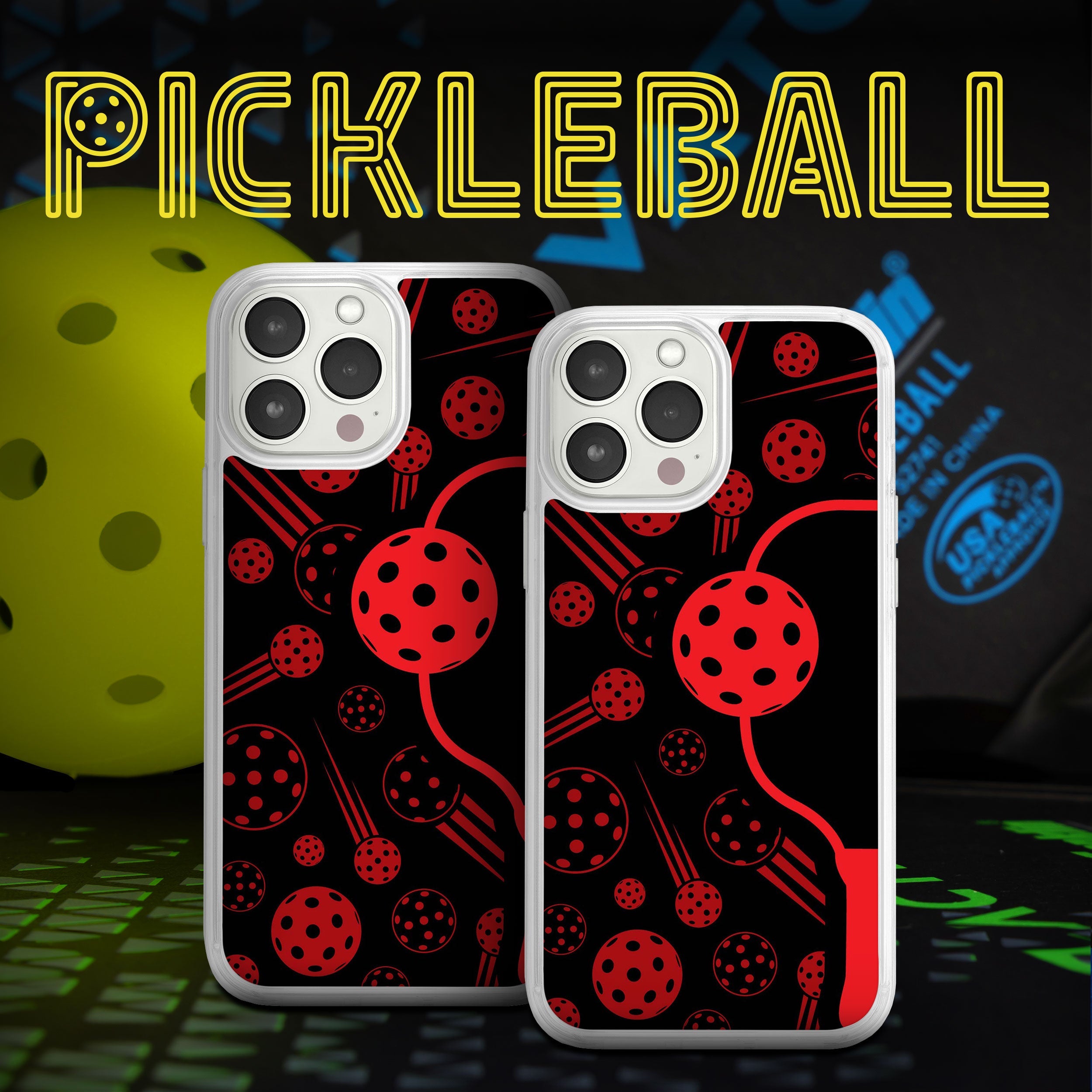 Pickleball HD Apple iPhone 13 Series Mag-Safe Phone Case