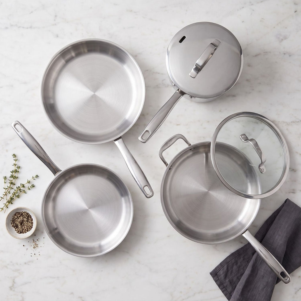 5-Ply Stainless Cookware Set, 7-Piece