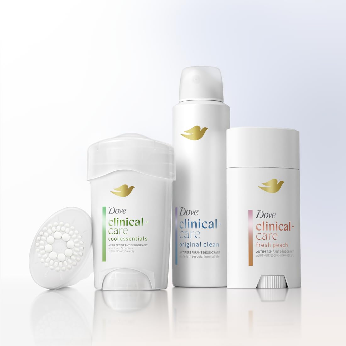 Dove Clinical + Care Antiperspirant Deodorant Dry Spray for Women Fresh Peach with Nourishing Serum 3.8 oz