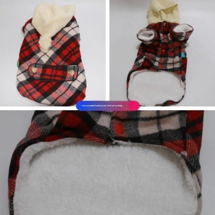 Pet Plaid Shirt Cute Clothing For Dogs