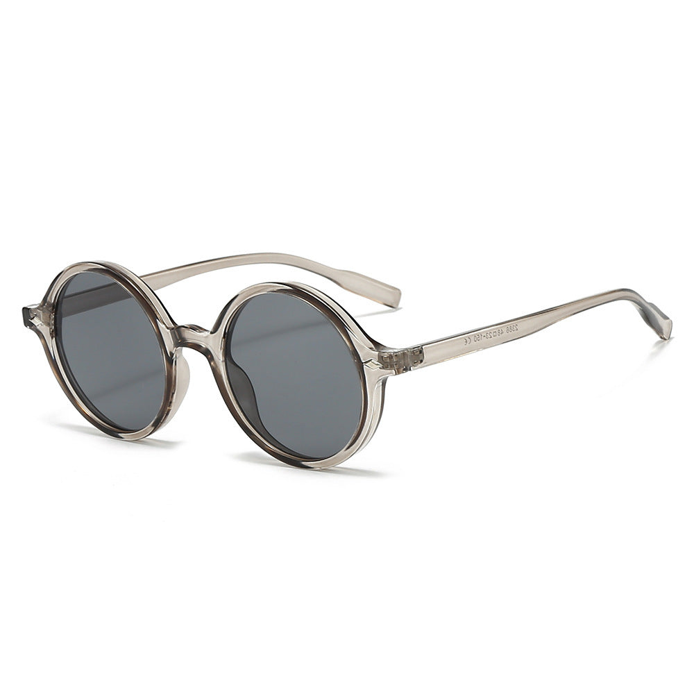 Retro Oval Sun Glasses Y2g Pure Champagne Sunglasses Female Cross-border Fashion