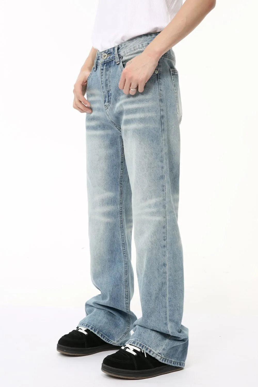 Baggy Jeans with Pockets - Japanese Denim