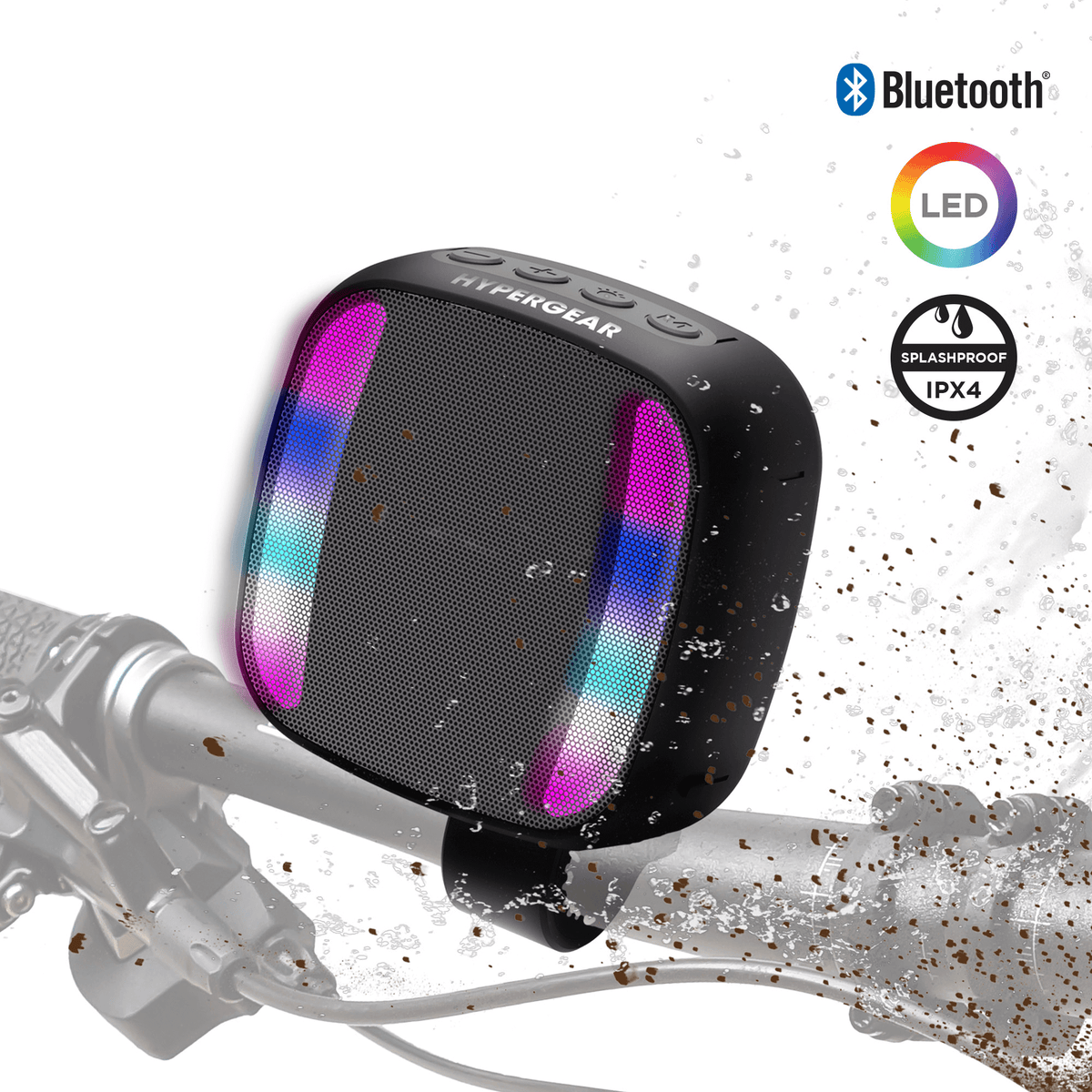 HyperGear Spin Cycle LED Wireless Bike Speaker