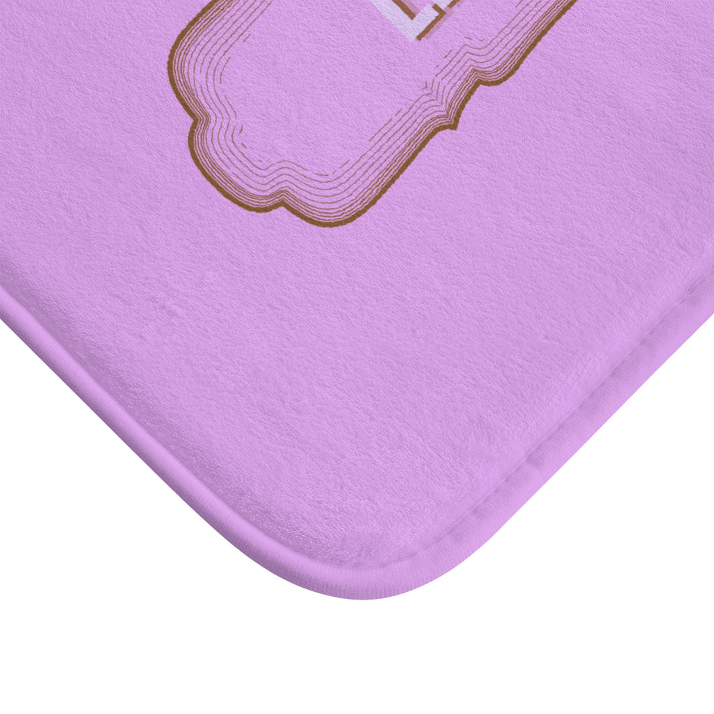 Le Bain Lilac Bath Mat — French Bathroom Décor, Soft Plush Floor Mat