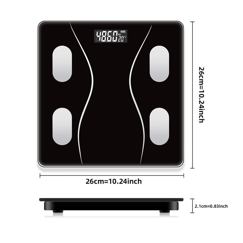 Wi-Fi Smart Weighing Scale, Huge 4.3" Screen — Step-On Body Measurements (Track Weight, BMI, Fat/Fit Goals)