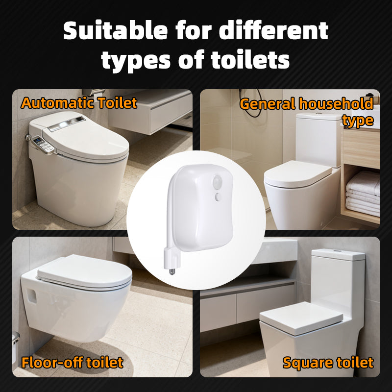 Toilet Night Lights with Motion Activated Sensor, 16 Colors LED Nightlight Inside Bowl, Cool Stuff for Bathroom Accessories Decor, Unique & Funny Housewarming Gadgets for Men/Kids 2026