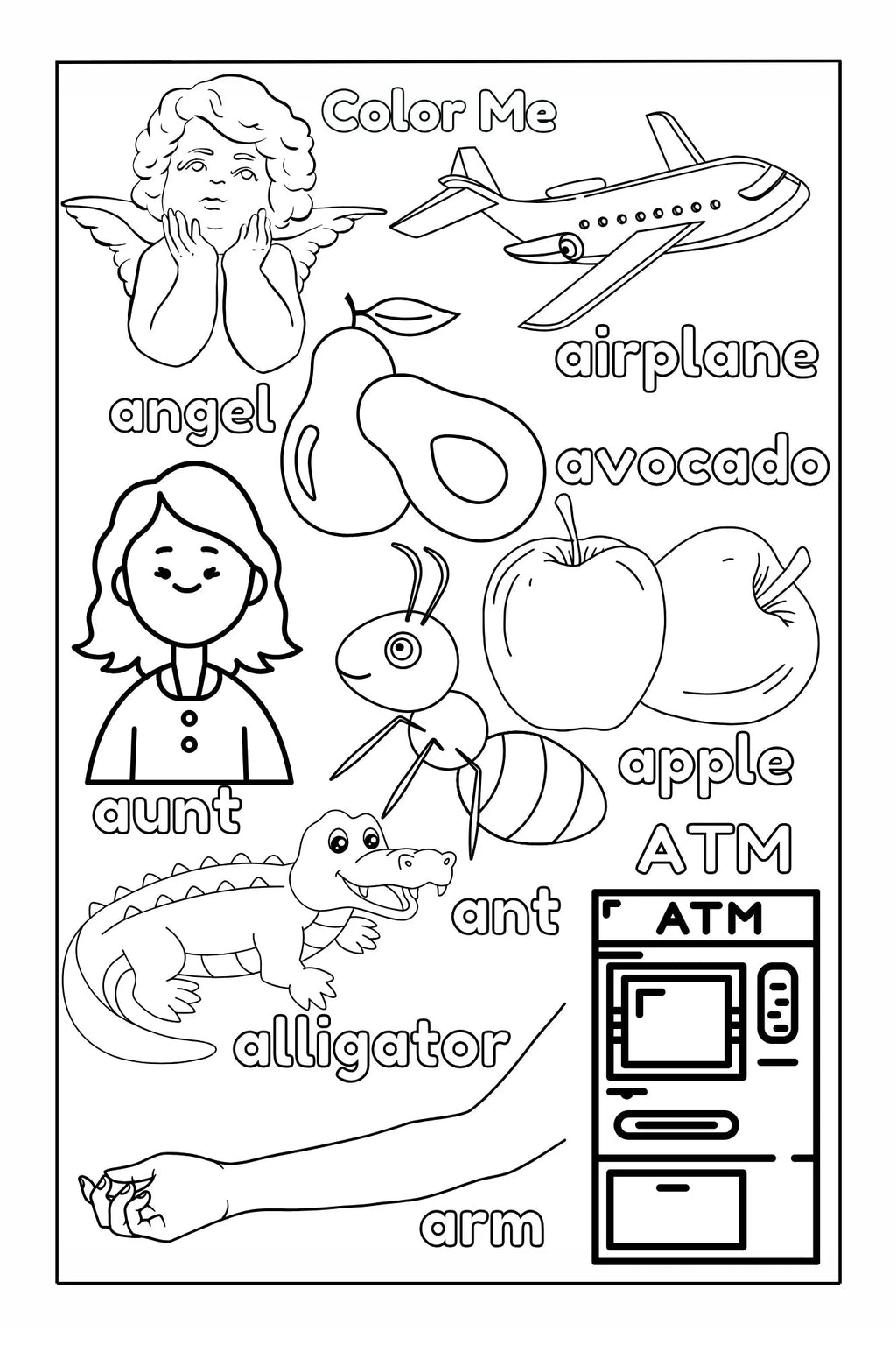 ABC Pigments: Learn, Trace and Color Through the Alphabet Activity Coloring Book