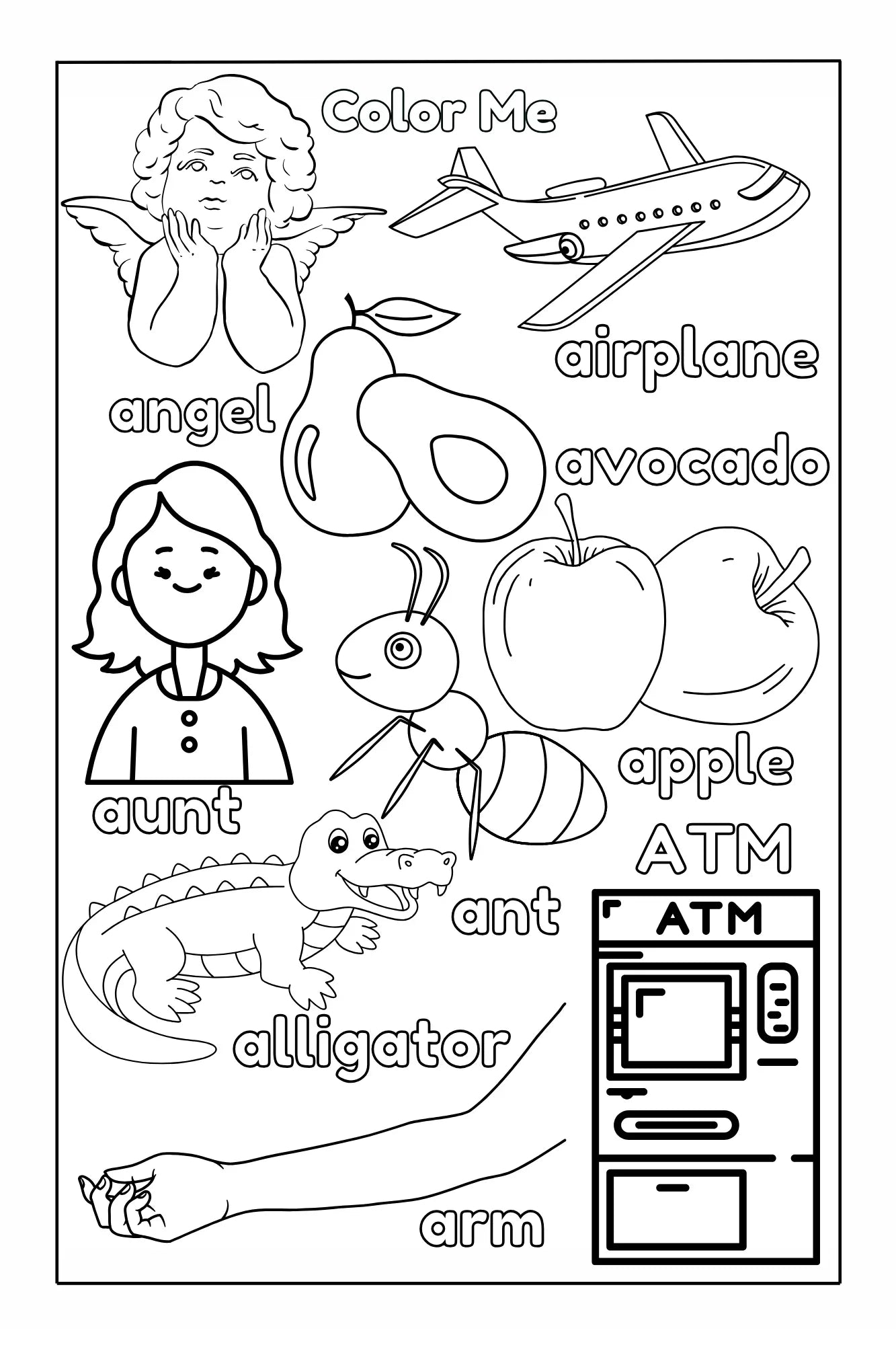 ABC Pigments: Learn, Trace and Color Through the Alphabet Activity Coloring Book