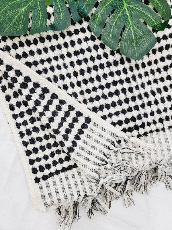 Bath Towels, Organic Turkish Cotton Pom Pom Towels