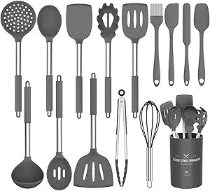 Stainless Steel Kitchen Cooking Utensil Set 15 pcs