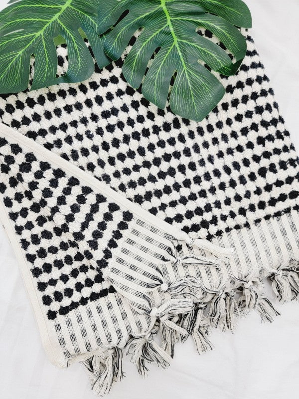 Bath Towels, Organic Turkish Cotton Pom Pom Towels