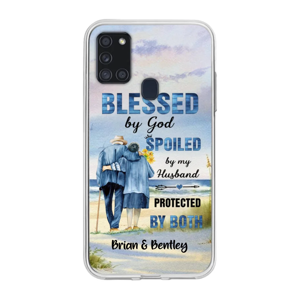 Custom Personalized Old Couple Phone Case - Best Gift Idea For Grandparents - Case For iPhone, Samsung and Xiaomi
