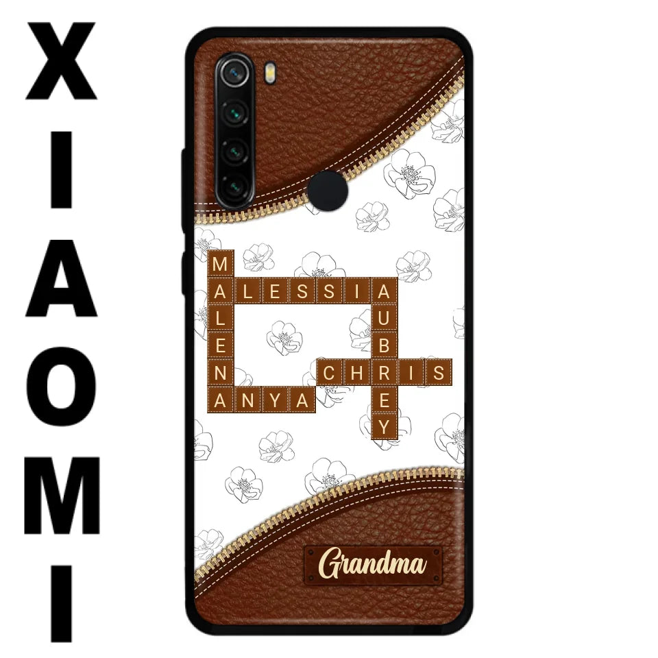 Personalized Grandma Crossword Phone Case For Xiaomi/Oppo/Huawei - Christmas Gift Idea For Grandma