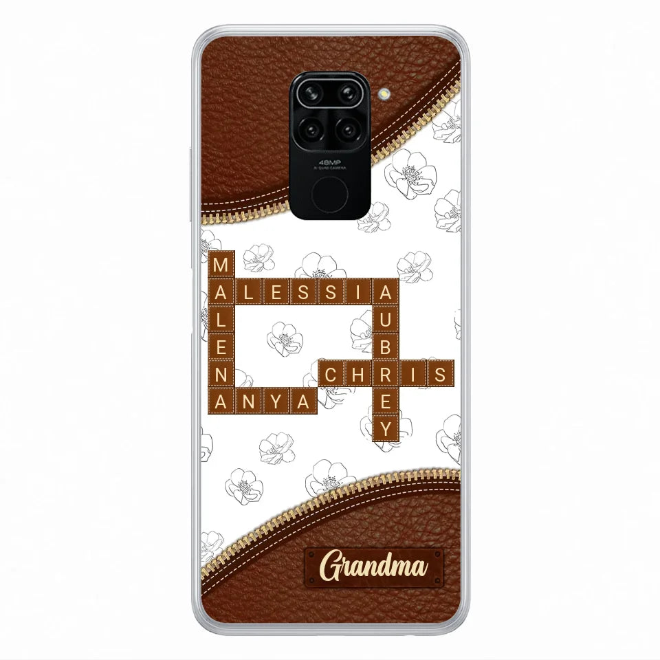 Personalized Grandma Crossword Phone Case For Xiaomi/Oppo/Huawei - Christmas Gift Idea For Grandma