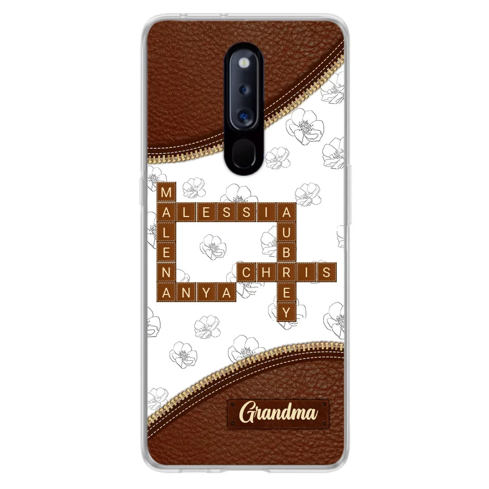 Personalized Grandma Crossword Phone Case For Xiaomi/Oppo/Huawei - Christmas Gift Idea For Grandma