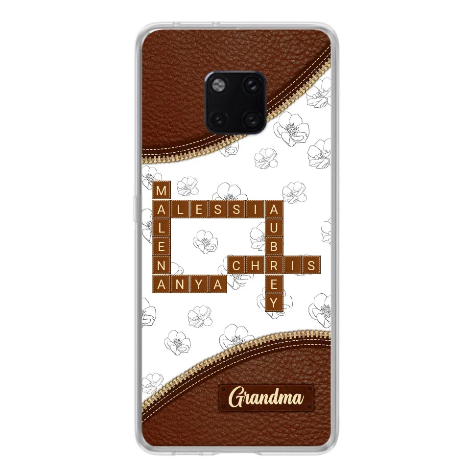 Personalized Grandma Crossword Phone Case For Xiaomi/Oppo/Huawei - Christmas Gift Idea For Grandma