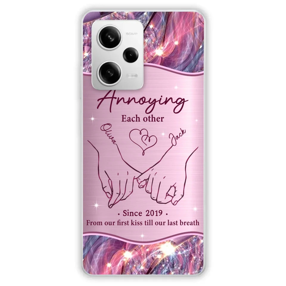 Custom Personalized Couple Phone Case For Xiaomi/ Oppo/ Huawei - Gift Idea For Couple - Annoying Each Other