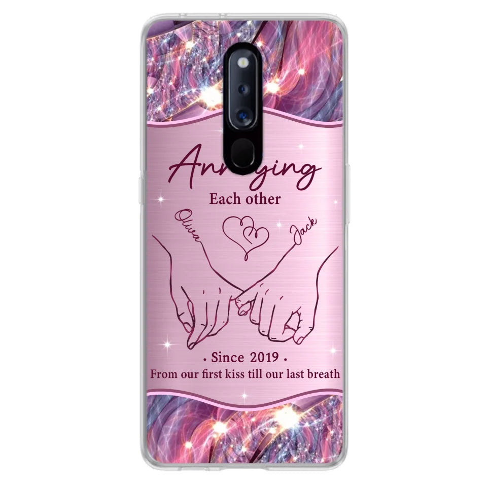 Custom Personalized Couple Phone Case For Xiaomi/ Oppo/ Huawei - Gift Idea For Couple - Annoying Each Other