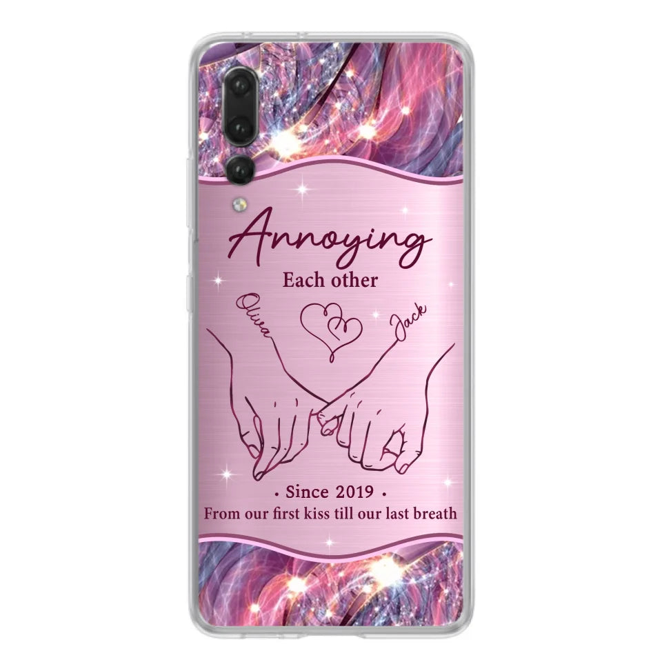 Custom Personalized Couple Phone Case For Xiaomi/ Oppo/ Huawei - Gift Idea For Couple - Annoying Each Other