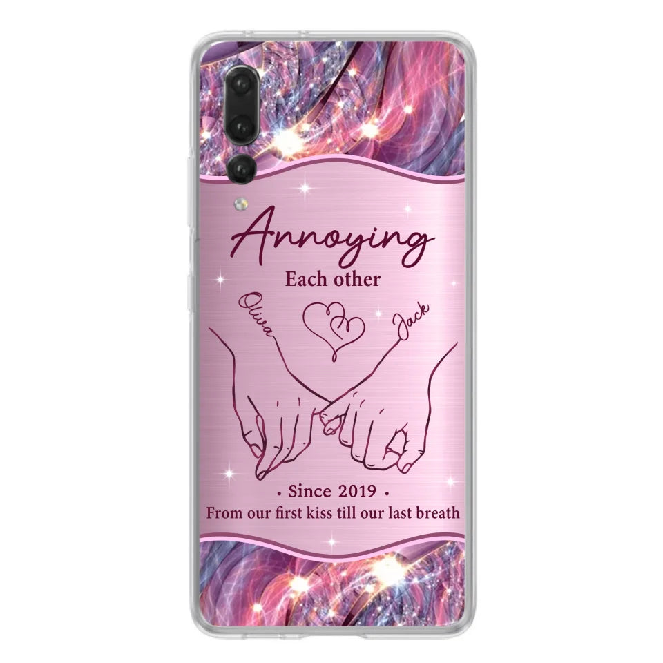 Custom Personalized Couple Phone Case For Xiaomi/ Oppo/ Huawei - Gift Idea For Couple - Annoying Each Other